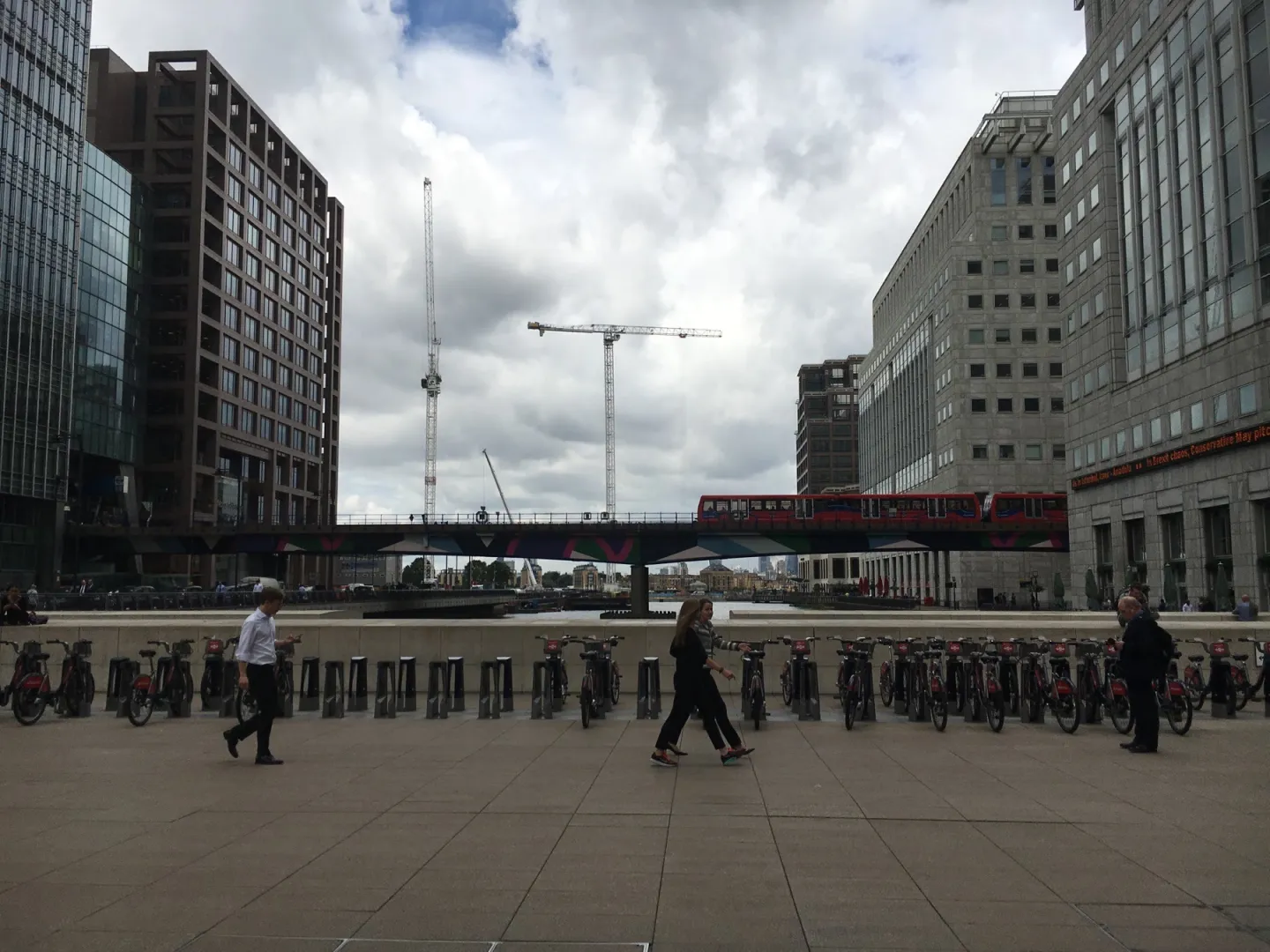 Urban infrastructure and commercial district