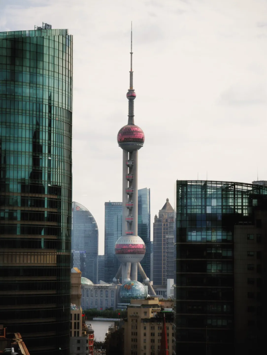 Shanghai skyline with Oriental Pearl Tower